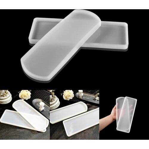 1 Pcs Rectangle Oval UV Epoxy Resin Mould Car Parking Label Silicone Casting Mold For DIY Door Number Handmade Making Tools
