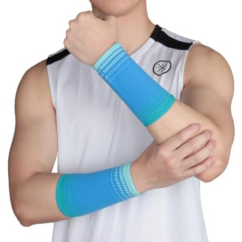 1PCS Yoga Volleyball Hand Sweat Band Wrist Brace Support Breathable Ice Cooling Tennis Wristband Wrap Sport Sweatband For Gym