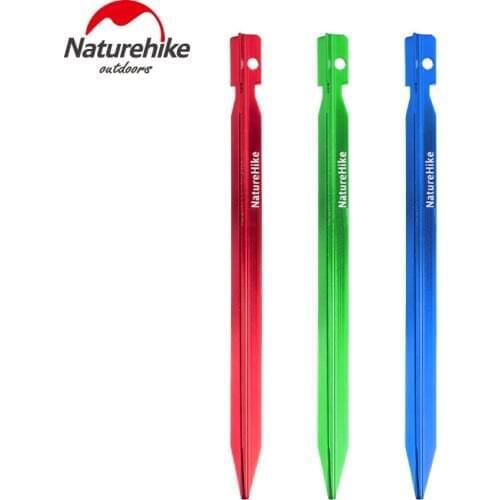 18CM Super hard Aluminium Alloy Tent Nail Stake Triangle Tents Peg Camping Accessories Beach Desert 8PC/Bag