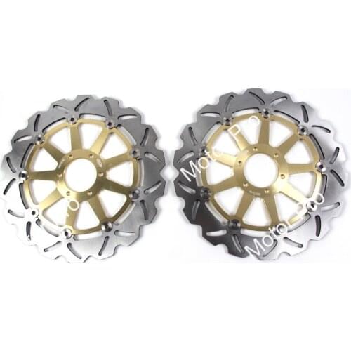 2 PCS FOR DUCATI MONSTER 696 2008 2009 2010 2011 2012 2013 2014 MONSTER 696 ABS CNC Floating Front Brake Disc Rotor brake disk