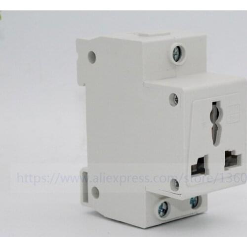 3pins multi-functions Modular socket,din rail socket , guide rail socket AC30 250V AC, 10A-16A australian socket
