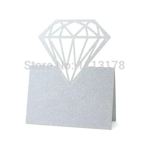 Diamond Wedding Place Cards, Escort Card, Wedding Escort Cards, Rustic Wedding, Diamond, Sitting Card, Geometric, Table Number