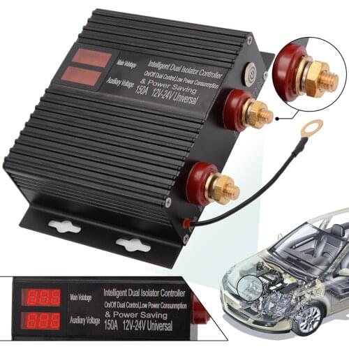 Car Relay 12V-24V 150A Motor Truck Dual Battery Isolator ON/OFF Power Manager Battery Protector Car RV Automotive Switch Relays