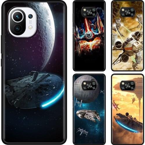 Case for Mi Note 10 Pro Lite Guscio Fundas Star Space Ship Wars Smartphone Coque For Xiaomi Poco F3 M3 X3 NFC F1 Shell TPU Bag