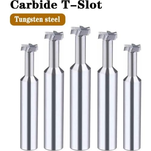 Tungsten Steel Carbide T Slot Milling Cutter for Metal Router Bit Slot Milling T-Slot Outer Diameter 3mm-12mm Thickness 1.5-5mm