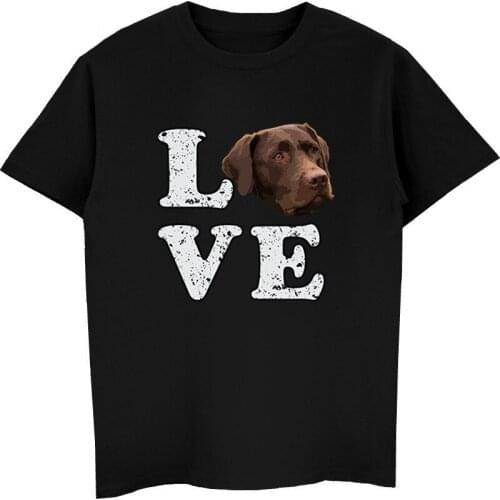 Hot Sale Fashion Men T Shirt I Love My Chocolate Lab T-Shirt Labrador Retriever Dog Tees Tops Shirt Streetwear Harajuku