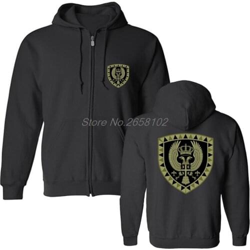 Hot Sale Fashion Hoodies Serbian Armed Forces, The Special Brigade Unit Black Sweatshirt Hip Hop Hooded Coat Streetwear