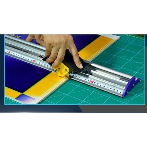 KT board cutting ruler protective ruler sliding advertising printing photo straightedge paper knife aluminum alloy art ruler