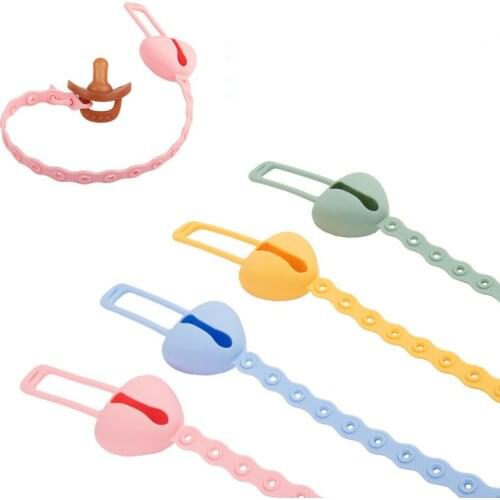 Hot sale silicone baby teether anti-drop chain baby pacifier chain childrens pacifier anti-drop strap