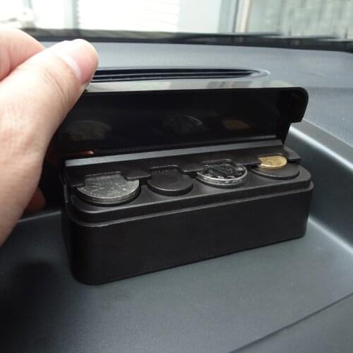 Mini Car Coin Holder Organizer Box Auto Money Container Storage Bag Automobiles Organizer Accessories