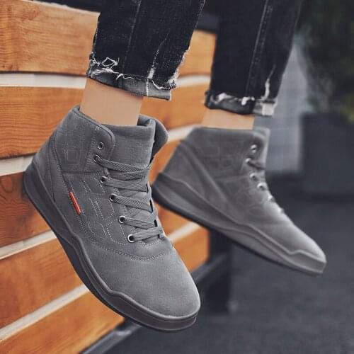 Male spring Mens men fashion black casuales sneakers slip sapatos high Fashionable shoes trainers on informales Male casual 39