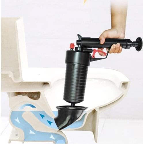 Toilets Bathroom Kitchen Cleaner Kit Toilet Dredge Plug Air Pump Blockage Remover Drain Cleaner Sewer Sink Plunger