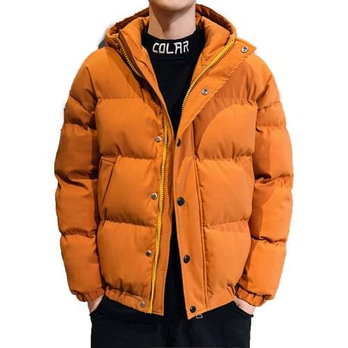 New winter thicken coat men jacket fashion cotton padded coats street thick warm jackets hooded outerwear clothes male clothing