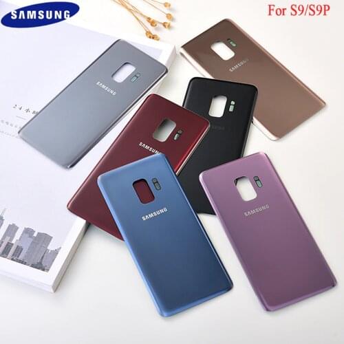 Samsung Galaxy S9 Plus Glass Back Housing Battery Cover Rear Door Case Replacement Parts For Galaxy S9 G960F S9+ G965F With Logo