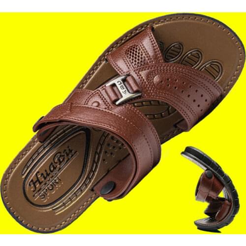 Hot Sale Summer Waterproof Non-Slip Sandals Mens Soft Bottom Wear-Resistant Slippers Dual-Purpose Breathable Sandals Men