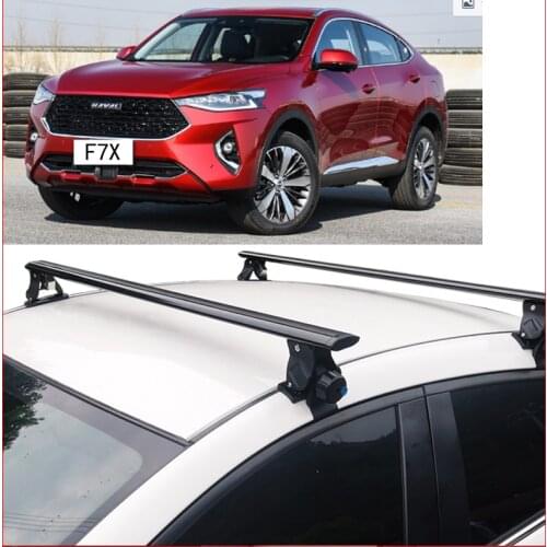 SHITURUI 2Pcs Roof Bars for FOR Haver f7x SUV 2020 2021 2020 Aluminum Alloy Side Bars Cross Rails Roof Rack Luggage