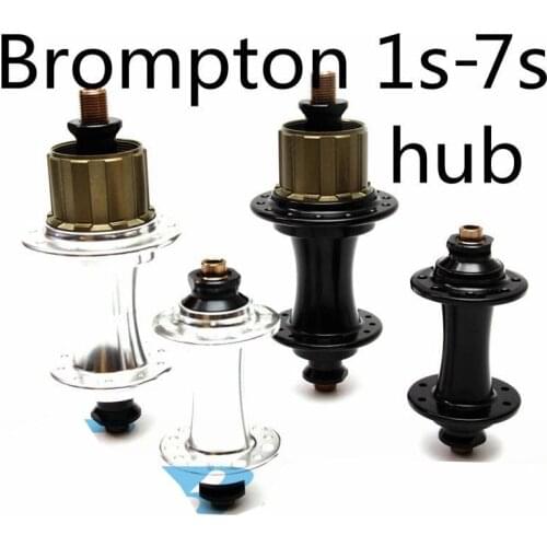 Aceoffix Ultralight Bicycle Front Rear Hub for Brompton Bike 1-7 Speed 74mm/112mm G3 14/16/28 holes