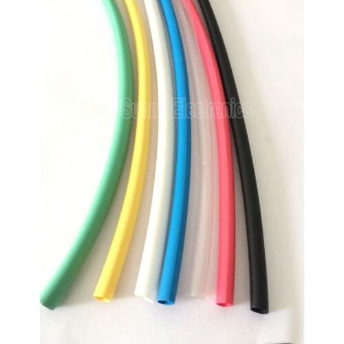 10 meters 3mm red green blue yellow white black clear Clear Heat Shrink Tubes Shrinkable Tubing Insulation Sleevin
