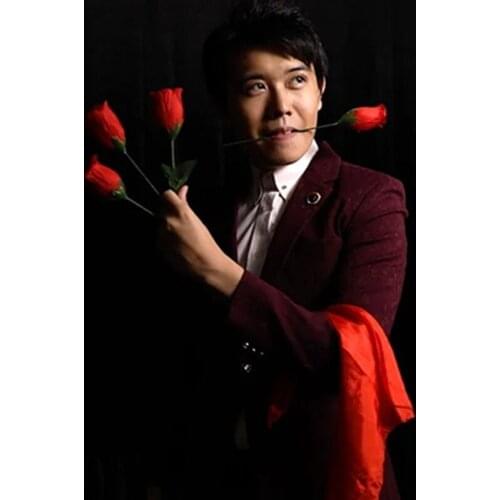 The Rose 2.0 (Red) by Bond Lee Fire Rose 1 To 4 Stage Magic Props Close Up Magic Trick Mentalism Magic Illusion Gimmick Magicain