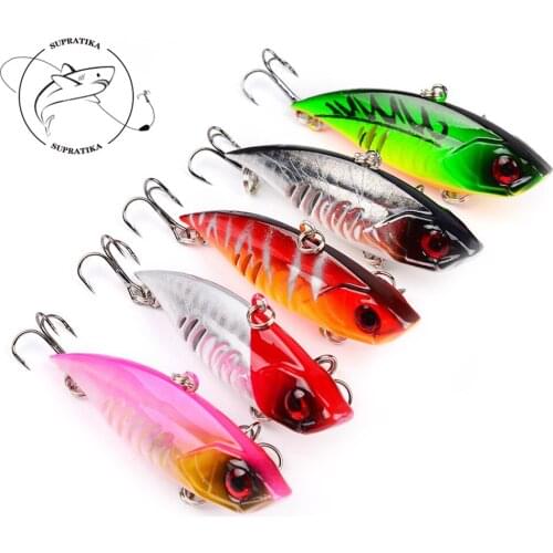 VIB Sinking Sea Fishing Lures 65mm/11g Treble Hook Ocean Beach Fishing Vibration Wobbler Trolling Bait Artificial Bionic Decoy