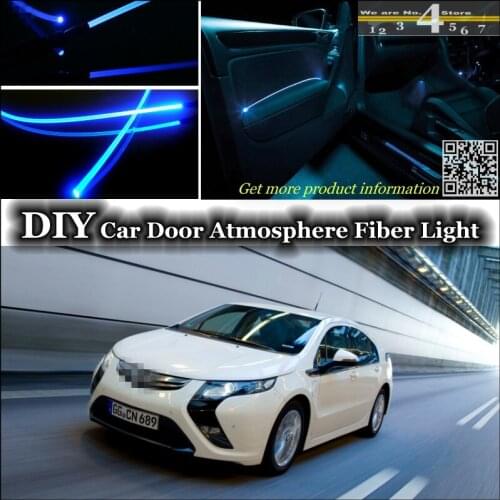 Interior Ambient Light Tuning Atmosphere Fiber Optic Band Lights For Opel Volt Inside Door Panel illumination Not EL light