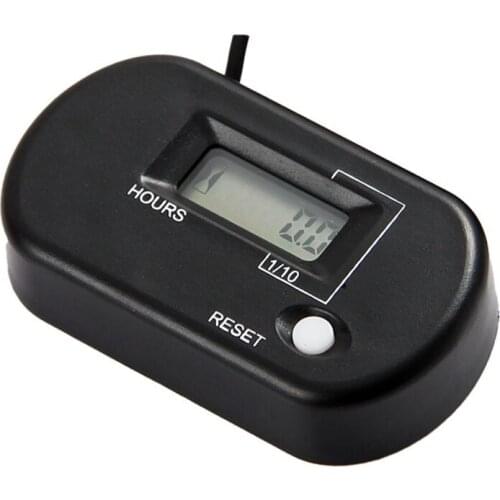 Free shipping!Resettable waterproof LCD gasoline inductive hour meter