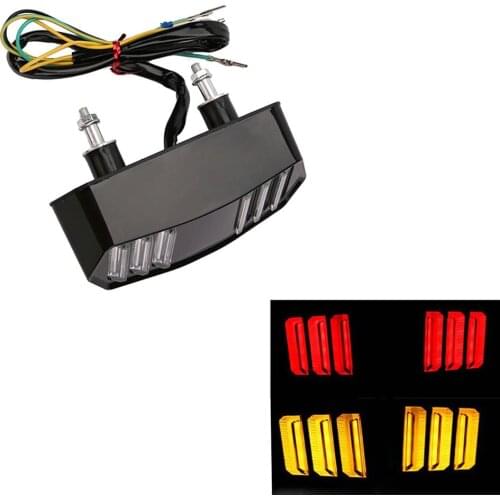 1 PCS ABS Motorcycle LED Turn Signal Tail Light for Honda MSX125/SF GROM CBR650F CTX700 CTX700N Brake Rear Warning Turn Lamp