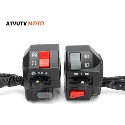 1 Pair Motorcycle Handle Bar Switches Fog Light Horn Turn Signal Electric Start Handlebar Controller Switch For YAMAHA SRZ MTR