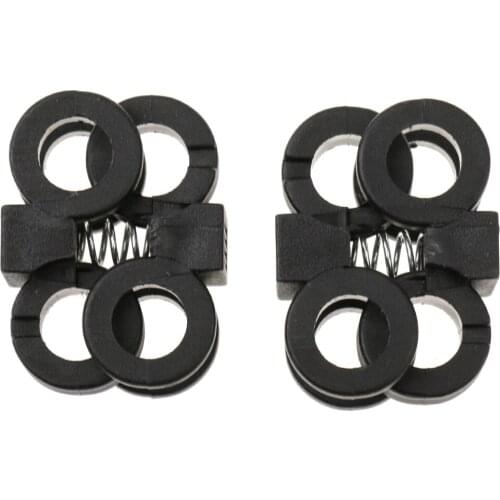 10 Pcs Plastic Shoelace Buckle Rope Clamp Cord Lock Stopper Run Sports Black