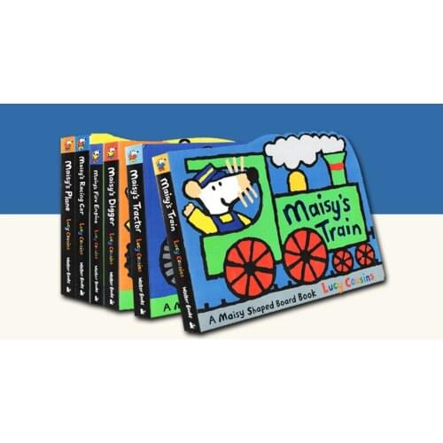 2-5 year 6 book/set Maisy Car Plane Train Fire Engine Early childhood English Enlightenment cognitive early education paperboard