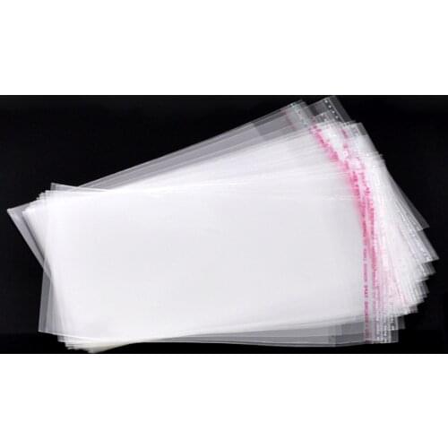 8SEASONS 200 Clear Self Adhesive Seal Plastic Bags 16x10cm (B10429)
