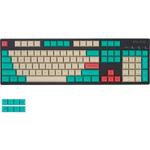 DSA Profile Hawaiian Color Sublimation PBT Keycaps For Cherry Mx Switch Mechanical Gaming Keyboard Filco 61 87 104 108 Keycaps