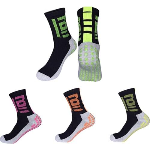 Football Socks Short Tube Men Socks Thick Towel Bottom Non-slip Moisture Wicking Anti-slip Rubber Block Comfortable Sports Socks