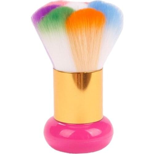 Lady Nail Dust Remover Brush Cleaner Acrylic UV Gel Decor Makeup Nail Art Tools Dust Cleaner Dust Brushes Pack of 1