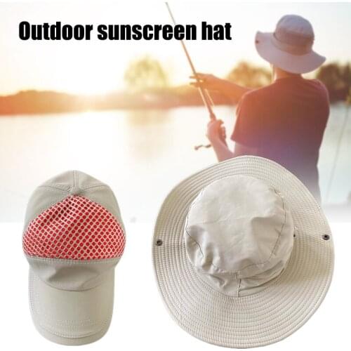 Summer Cooling Sun Hat Outdoor UV Protection Cooling Hat Cap for Men Women Fishing Camping -OPK