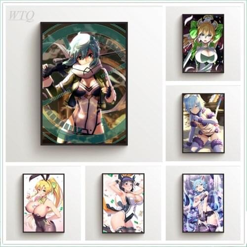Sword Art Online Leafa Suguha Anime Posters Wall Poster Canvas Painting Wall Decor Posters Wall Art Picture Home Decoration