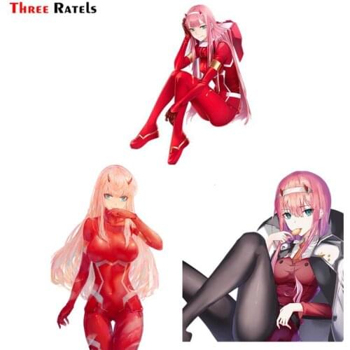 Three Ratels FC533 Darling in The Franxx 002 Zero Two anime sex girl sticker decal