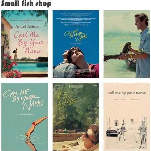 Call Me by Your Name Home Furnishing decoration Kraft Movie Poster Drawing core Wall stickers