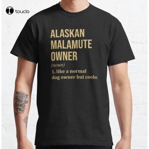 New Alaskan Malamute Dog Funny Classic T-Shirt Cotton Tee Shirt S-5XL