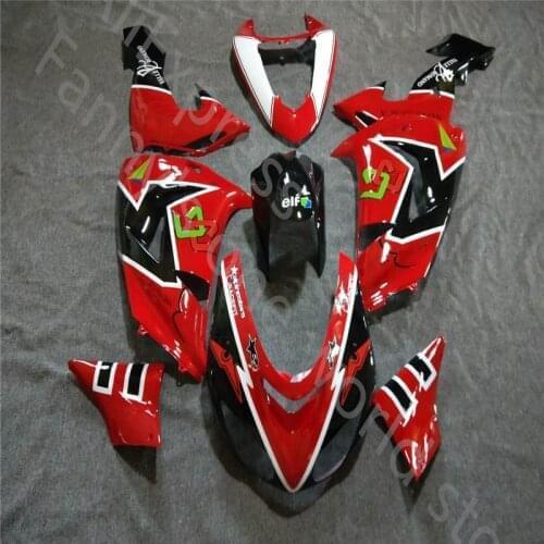 New ABS Injection Fairing Kit For Kawasaki Ninja ZX10R 2006 2007 Motorcycle Fairings Ninja ZX 10R 06-07 red black white Fairing