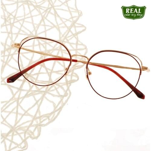 Handmade classic metal women optical frame cateye eyewear reading glass frame