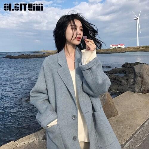 Женские пальто оверсайз OLGITUM China At AliExpress