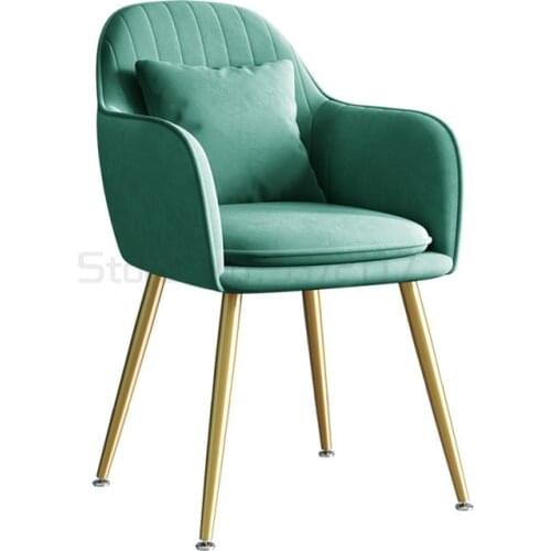 Nordic luxury back chair bedroom girls home net red makeup stool manicure simple delicate dressing table