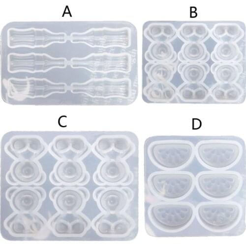 Gummy Molds Silicone Bear Orange Candy Chocolate Coke Drink Bottle Resin Mold F3MD