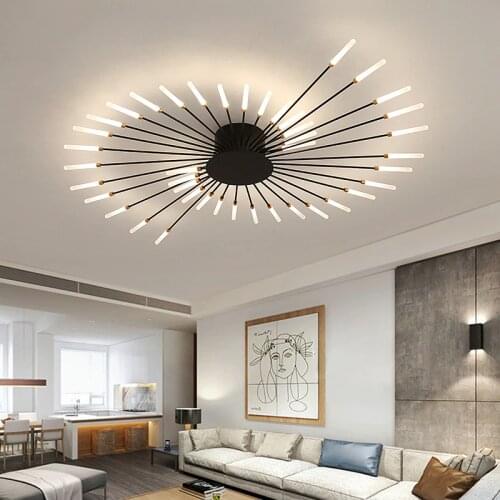 FKL Nordic Modern Living room Ceiling Lamp 2021 New Home Creative Fireworks Study Bedroom Round LED Ceiling Lamp