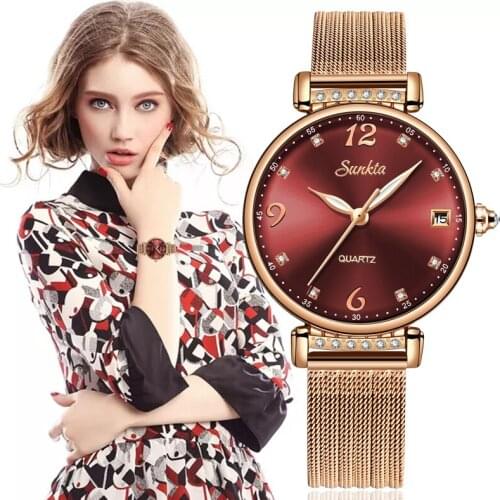 SUNKTA New Fashion Women Watches Simple Romantic Watch Womens Wrist Watch Ladies watch relogio feminino reloj mujer Dropship