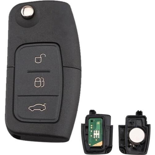 XRSHKEY 3 Buttons 433MHz 4D63 80BITS Chip Keyless Car Remote Key for Fo*rd Mon*deo Fo*cus Fiesta C Max S Max Galaxy