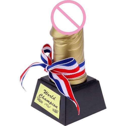 Funny Party Creative Novelty Golden Hen Stag Party Trophy Funny Prop Accessories Toys for Bachelor Party Hen Party Accessory