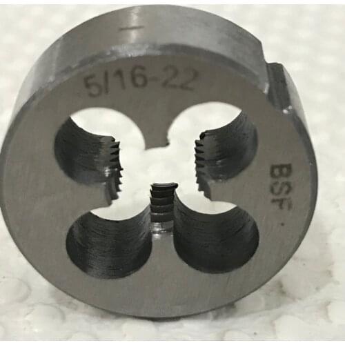 Free shipping of 1PC Alloy steel made BSF standard BSF 5/16-22 manual threading die thread Maker for metal workpiece threading