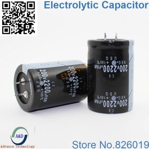 12pcs/lot 200V 2200UF Radial DIP Aluminum Electrolytic Capacitors size 35*50 2200UF 200V Tolerance 20